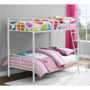 Kids Beds White Convertible Metal Bunk Bed 4035158UK by Dorel
