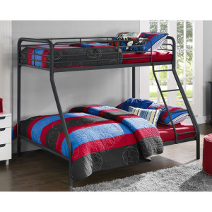 Childrens Bed Black Metal Triple Sleeper Bunk Bed 4034119UK by Dorel