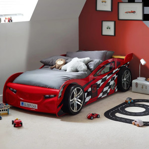 Childrens Bed Red Scorpion Racer Bed SCO001 Kids Single Bed by Julian Bowen