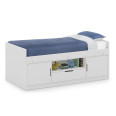 Kids Beds White Atom Low Sleeper Bed ATO101 by Julian Bowen