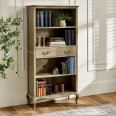 Bookcase Camille Limed Oak Tall Bookcase with Drawers CAM412
