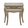 Table Nest Camille Limed Oak Nest of Tables CAM415